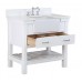 Charlotte 36-inch Bathroom Vanity (Quartz/White): Includes a White Quartz Countertop  White Cabinet with Soft Close Drawers  and White Ceramic Farmhouse Apron Sink - B074JFZB67